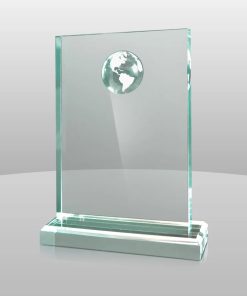 jade globe acrylic award for global achievements