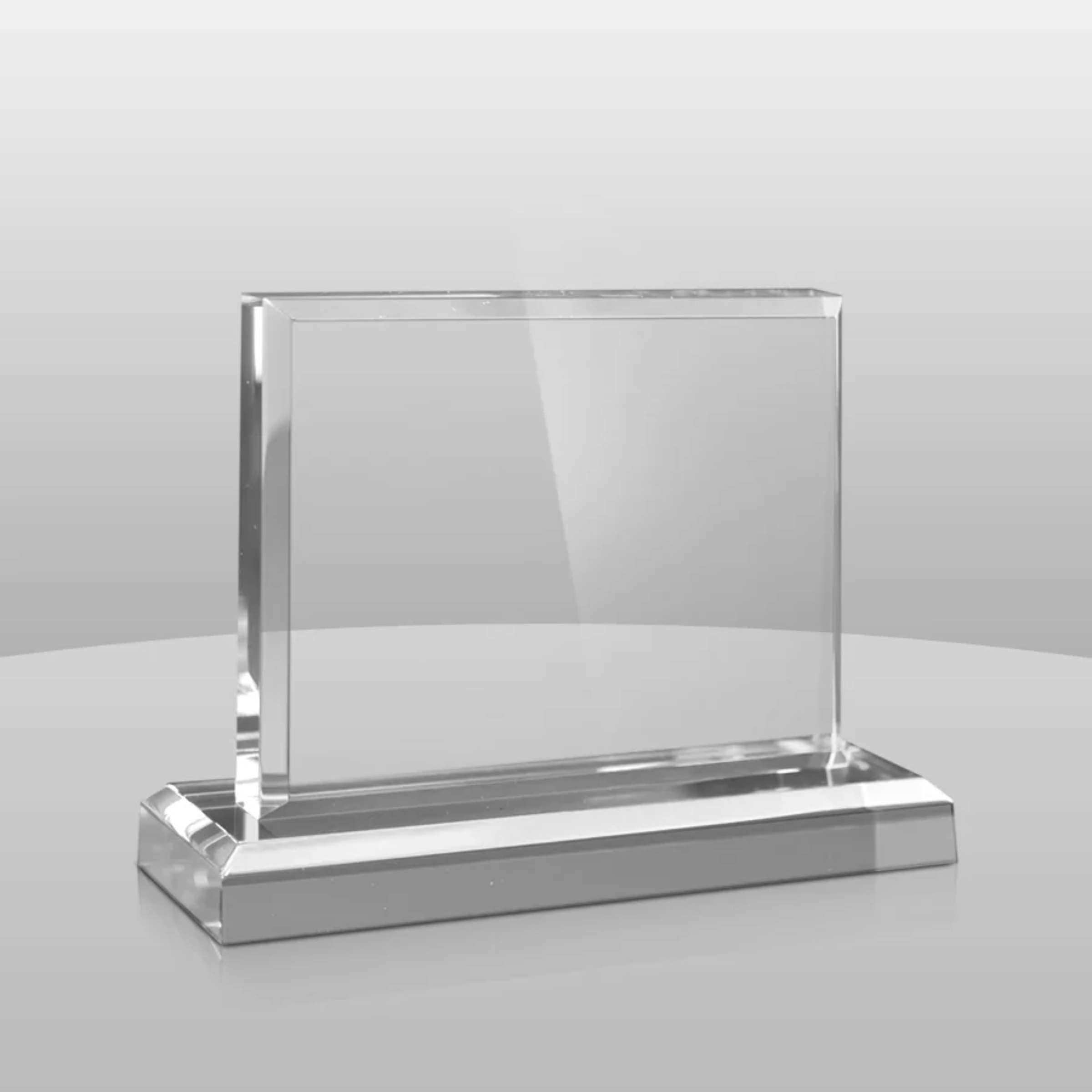 Horizontal rectangle acrylic award with modern design