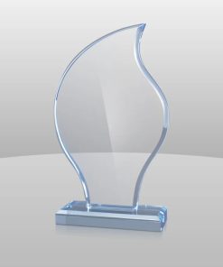 blue flame acrylic award