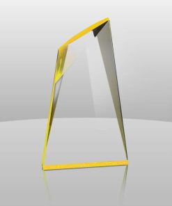 gold Summit acrylic award with elegant peak design