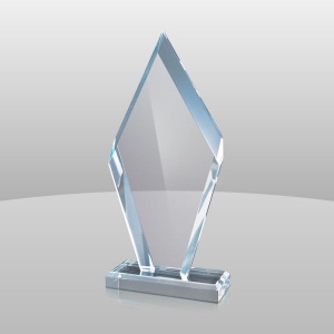 Blue Acrylic Arrowhead Award
