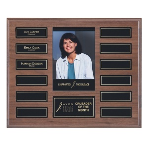 Perpetual Solid Walnut Plaque with Picture