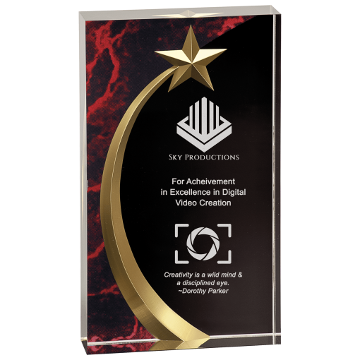 Shooting Star Acrylic Award