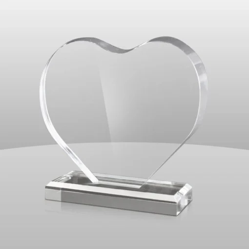 Acrylic Heart Award