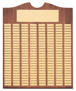 Walnut Team Roster Plaque