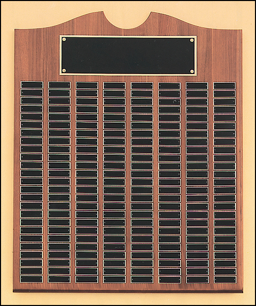 Walnut Team Roster Plaque