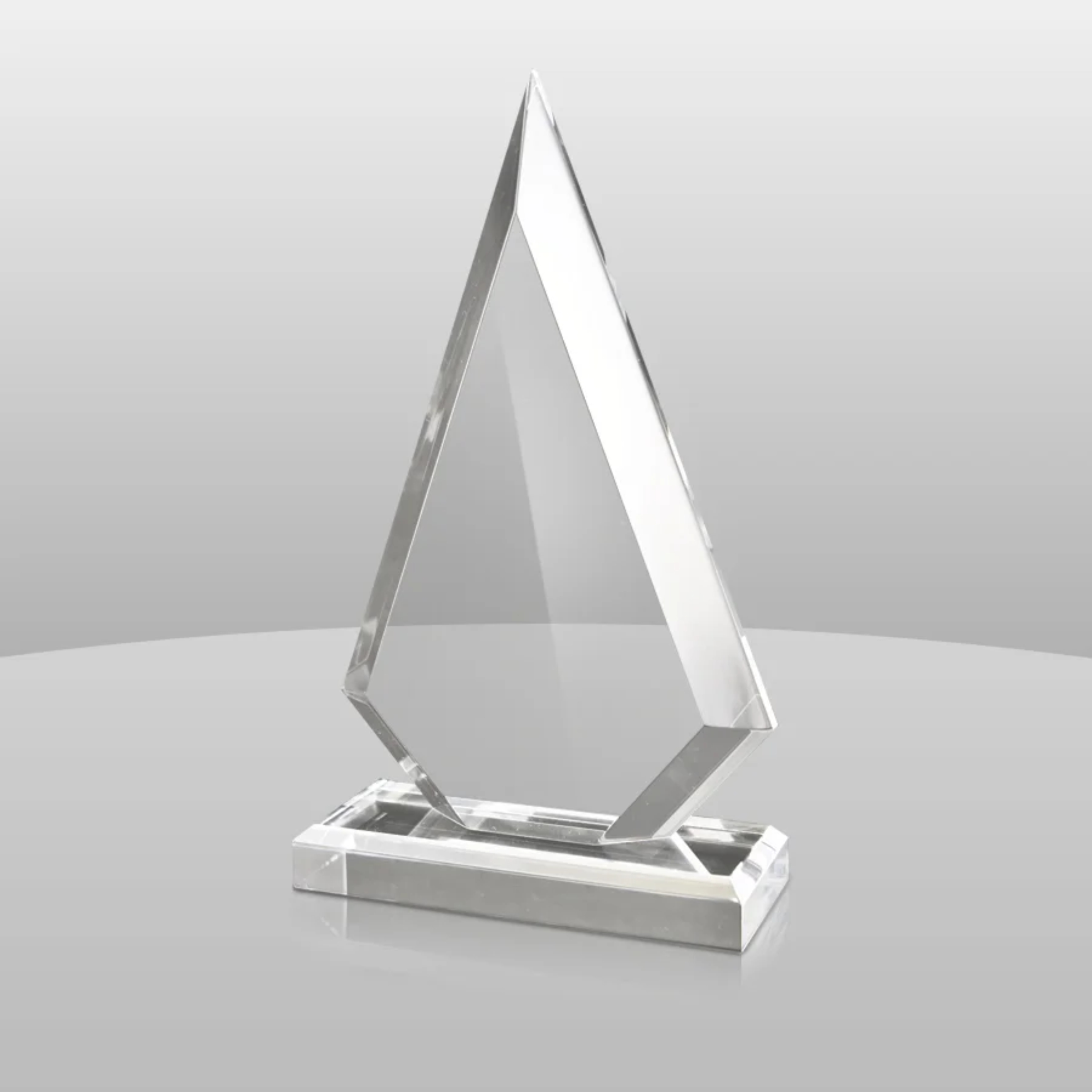 Custom arrowhead acrylic award for recognition