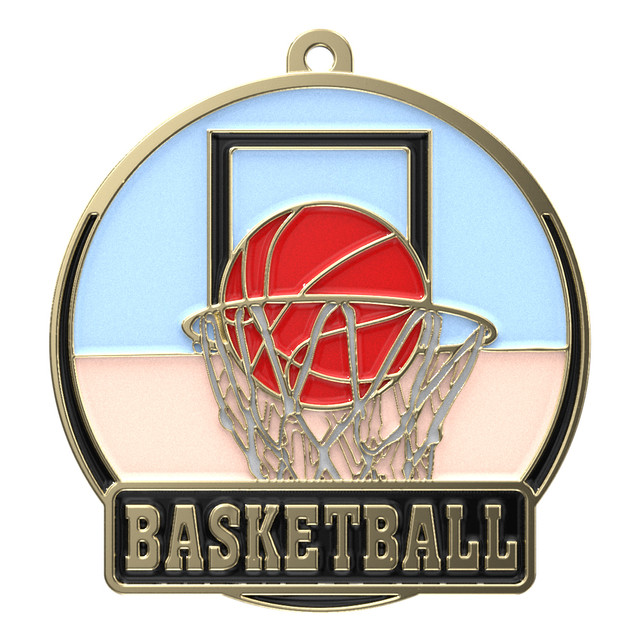 basketball high tech medal