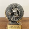 Female Basketball Resin Trophy