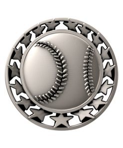 Baseball Star Medal silver