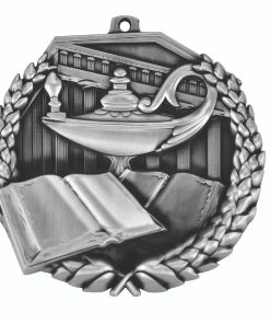 Silver Book and Lamp Medal