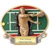 Color Tennis Oval Plaque M