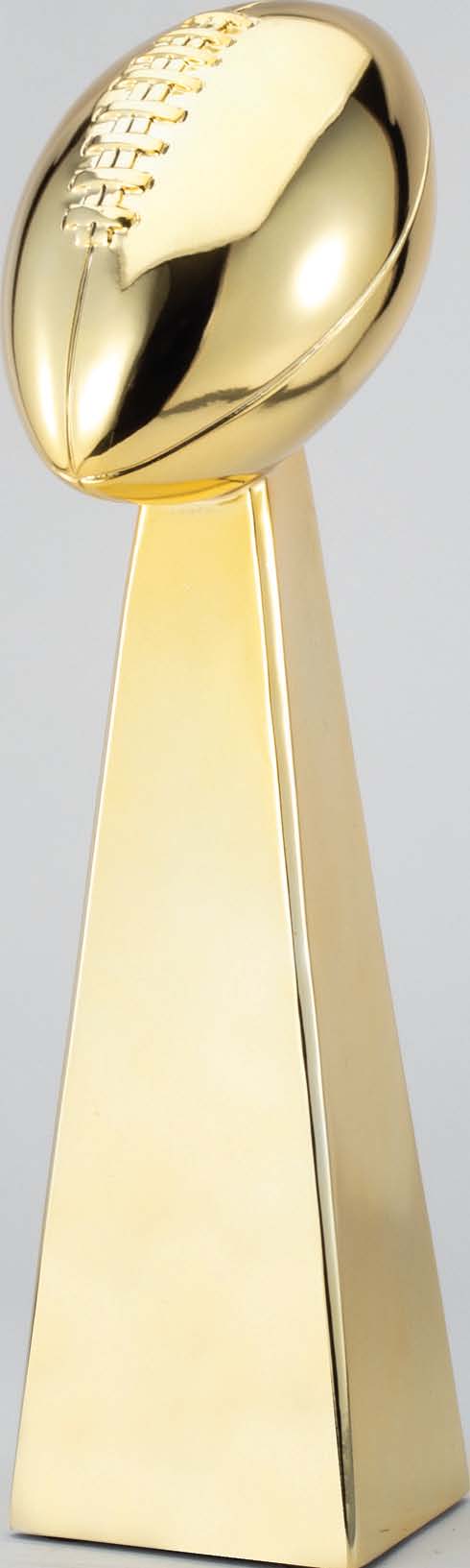 Gold Football Tower Trophy