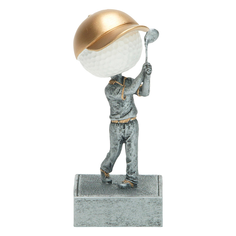 Golf Ball Bobblehead Trophy