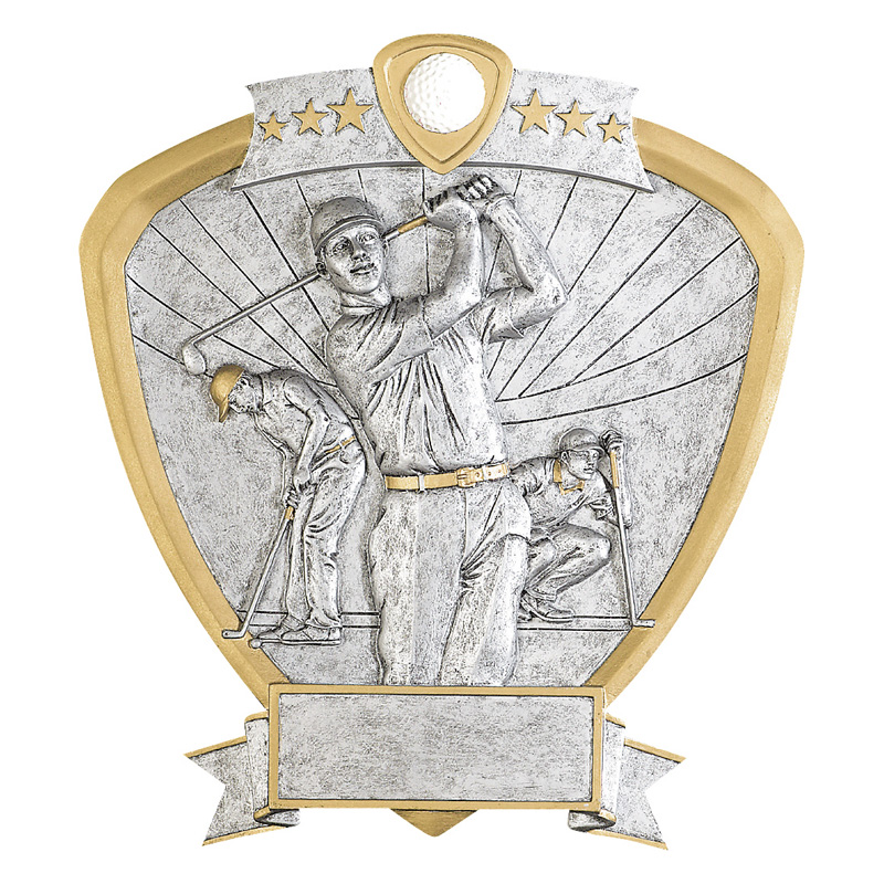 Golf Shield Plaque (Male)