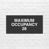 Maximum Occupancy sign