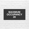 Maximum Occupancy sign