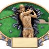 Motion Oval Golf Plaque (Female)