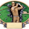 Motion Oval Golf Plaque (Male)Motion Oval Golf Plaque (Male)