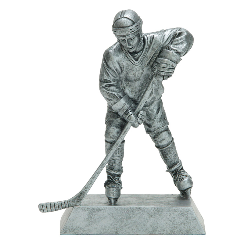 Silver Hockey Resin Trophy