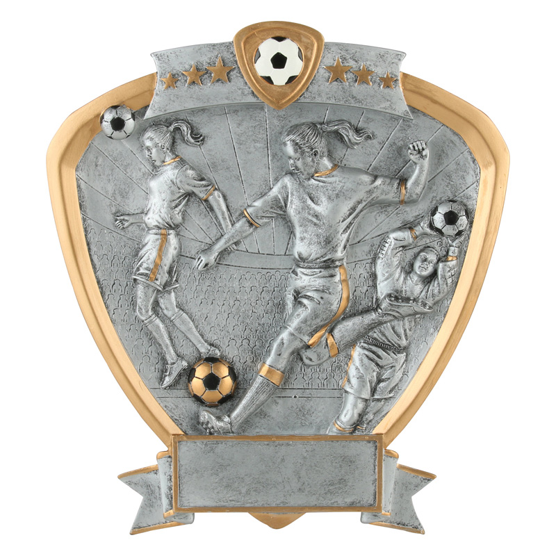 Soccer Shield Plaque (Female)