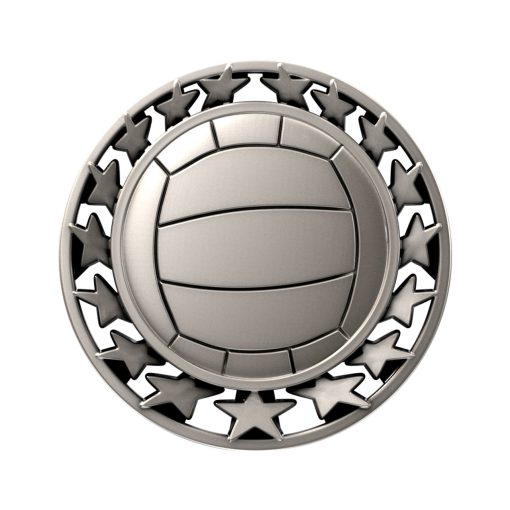 Volleyball Star medal silver