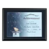 Black Glass Certificate Plaque