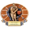 Color Basketball Oval Plaque (Male)