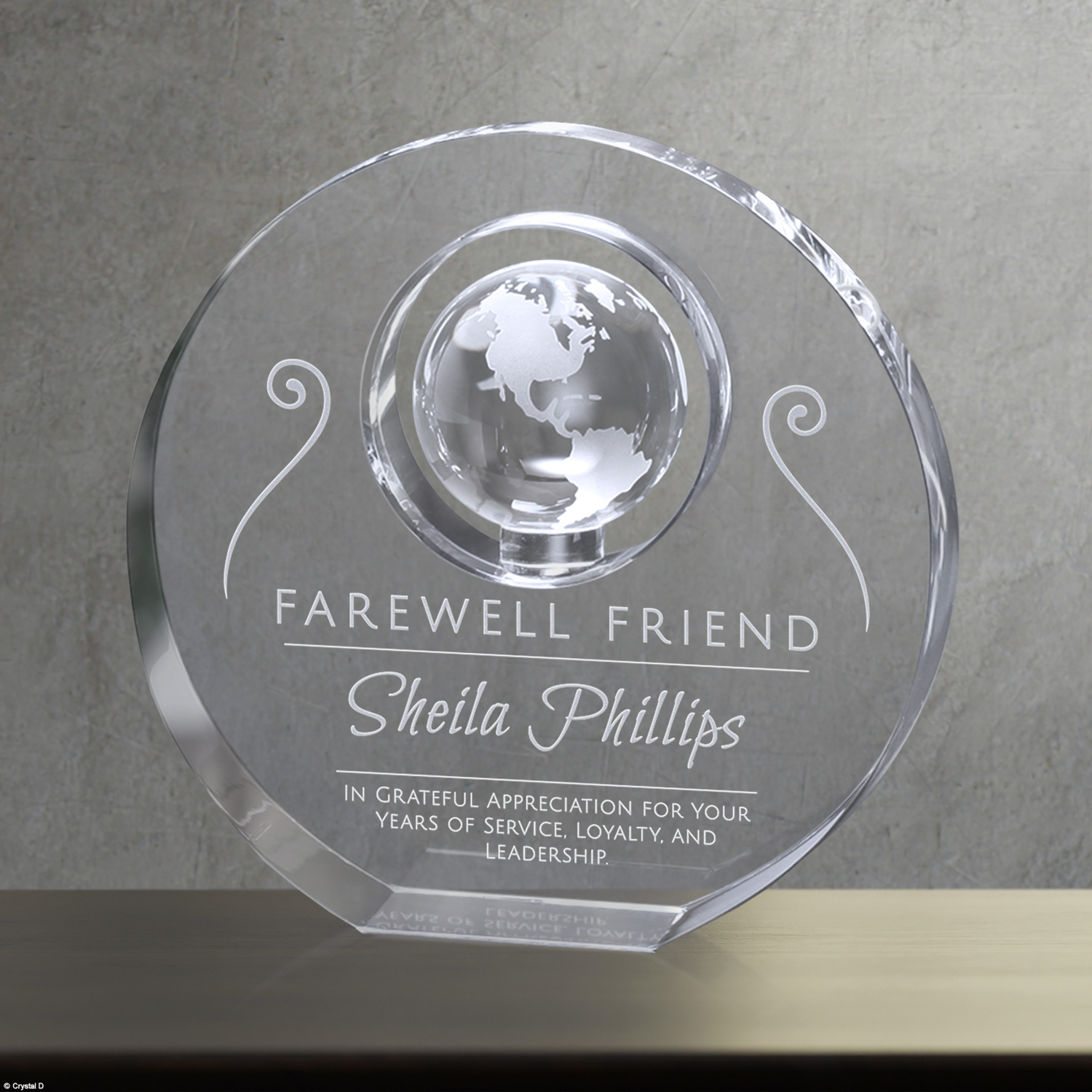 Elite Globe Crystal Award