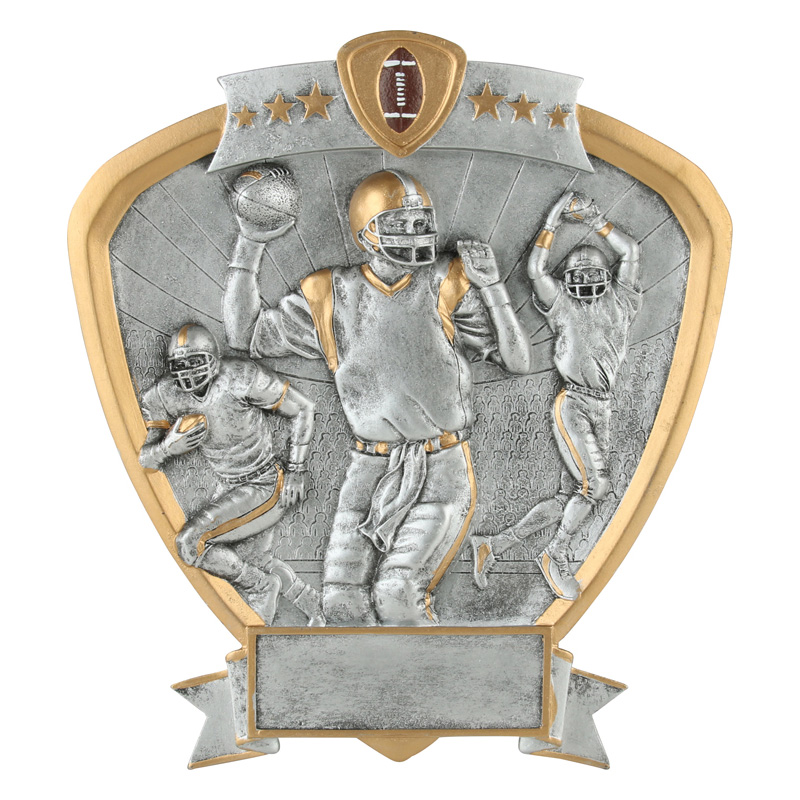 Football Shield Plaque