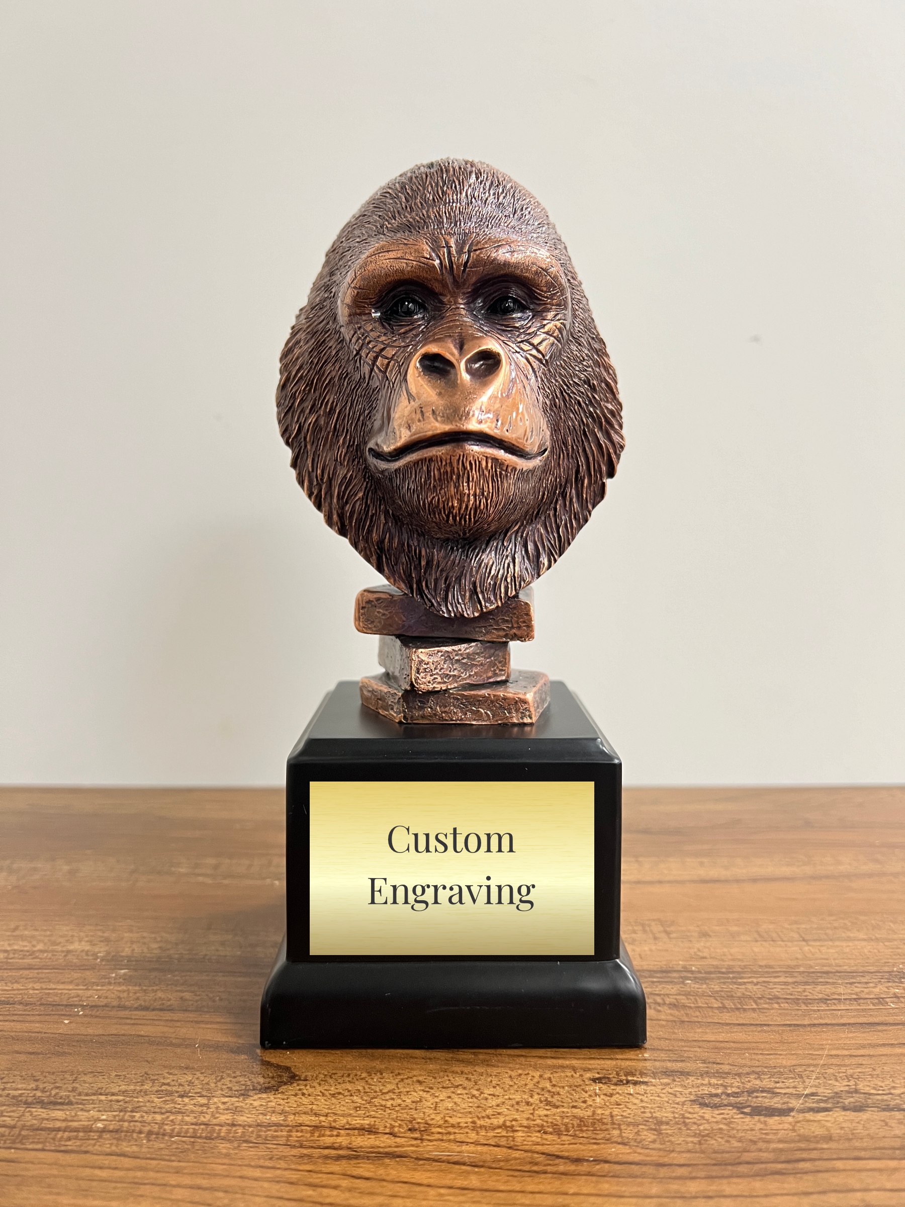 gorilla head trophy