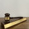 walnut gavel with base