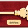 Golden Key on Plaque