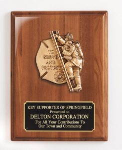 Fireman Serve and Protect Plaque