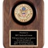 Walnut Army Plaque