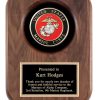 Walnut Marine Corps Plaque