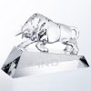 Charging Bull Crystal Award