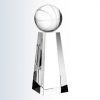 Crystal Tower Basketball Trophy