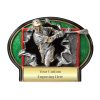 Color Lacrosse Oval Plaque (Male)