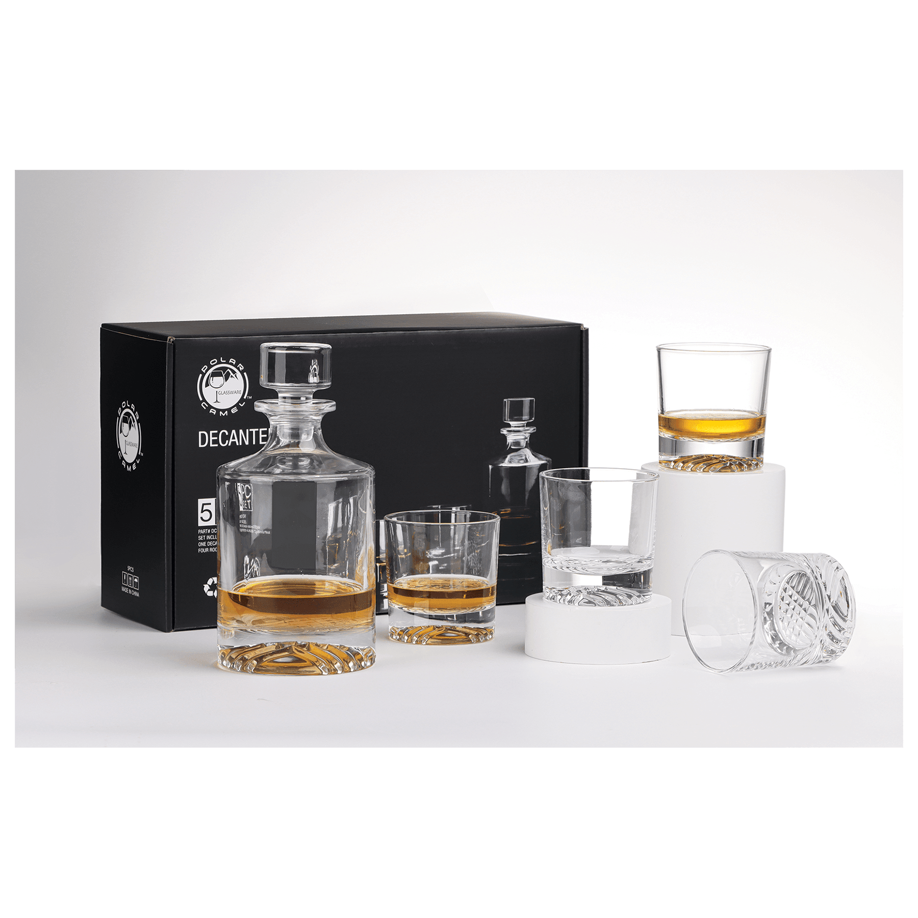 Round Glass Decanter Set