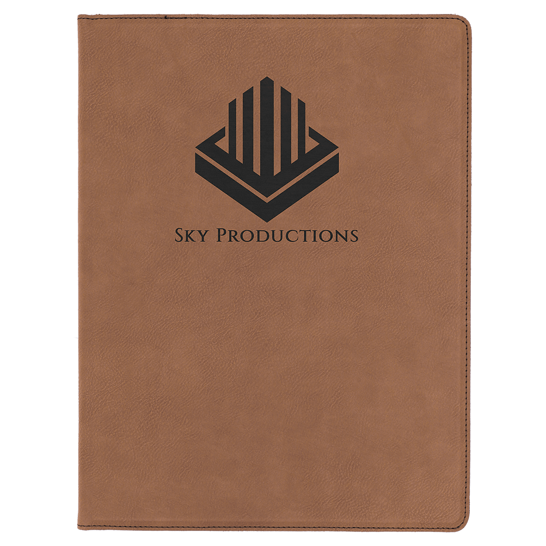 Dark Brown Leatherette Portfolio