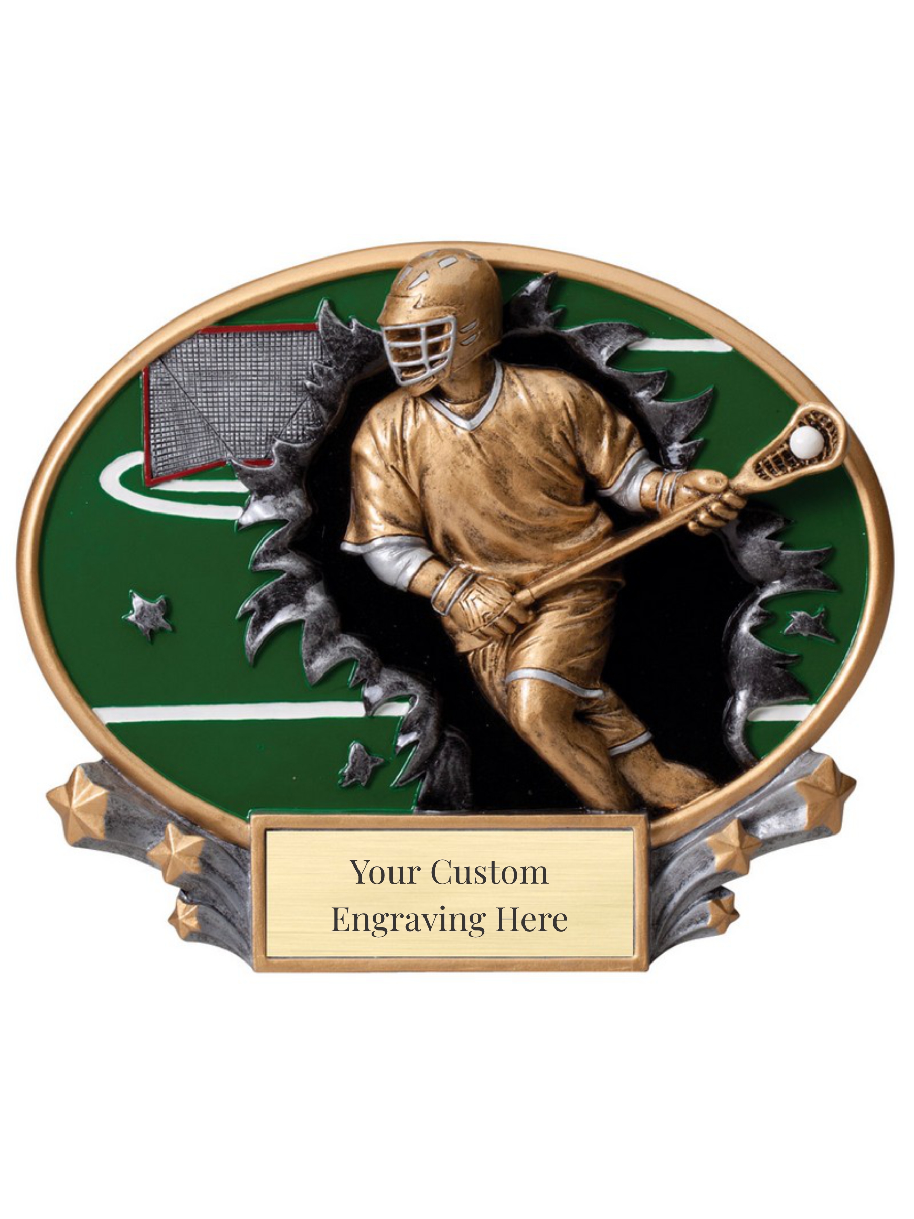 Motion Lacrosse Oval Plaque (Male)