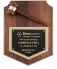 Walnut Shield Gavel Plaque