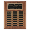 Walnut Step-Edge 24 Plate Perpetual Plaque