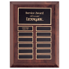 Cherry Finish 12 Plate Perpetual Plaque