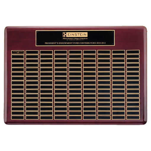 Rosewood 144 Plate Perpetual Plaque