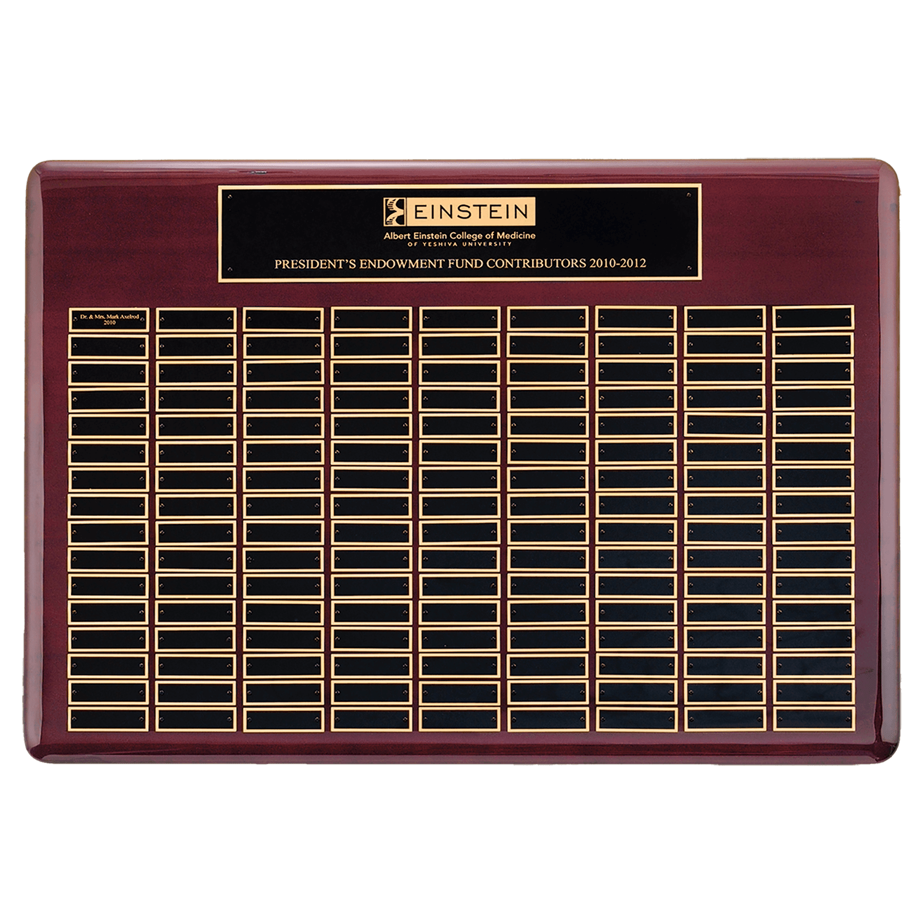 Rosewood 144 Plate Perpetual Plaque