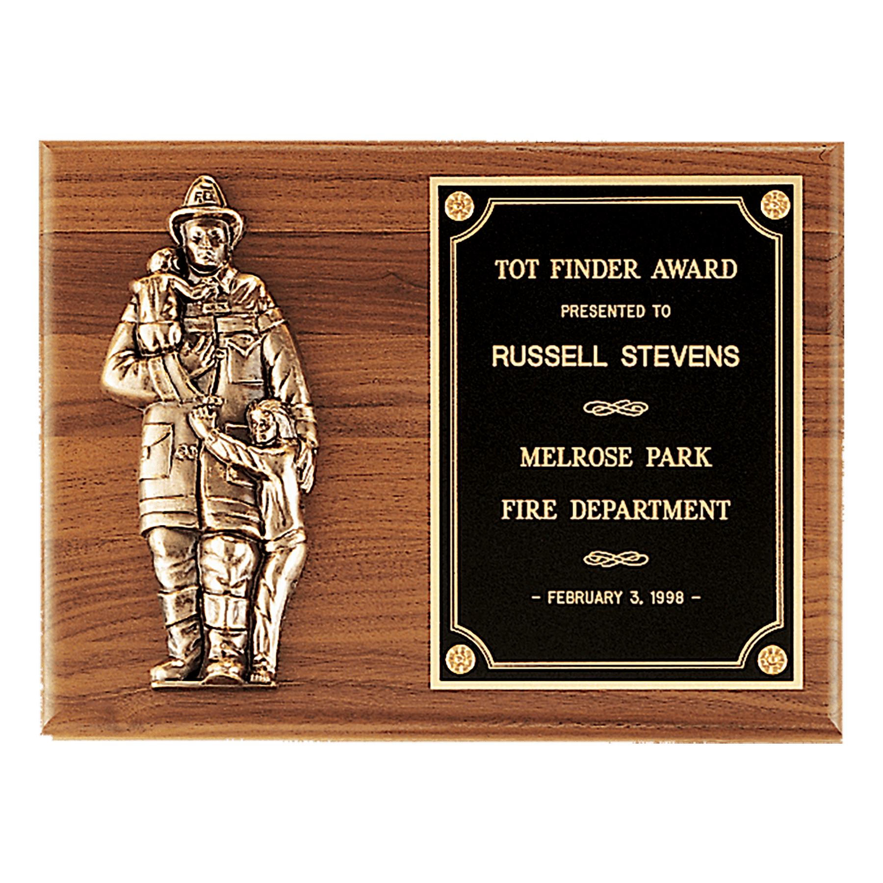 Firefighter Relief Plaque