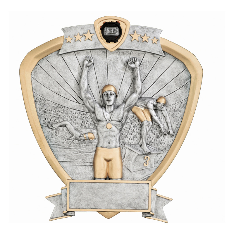 Swimming Shield Plaque (Male)