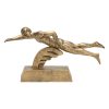 Gold Resin Swimming Trophy (Male)